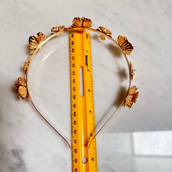 Gold Floral Hairband - Picture 8 of 8